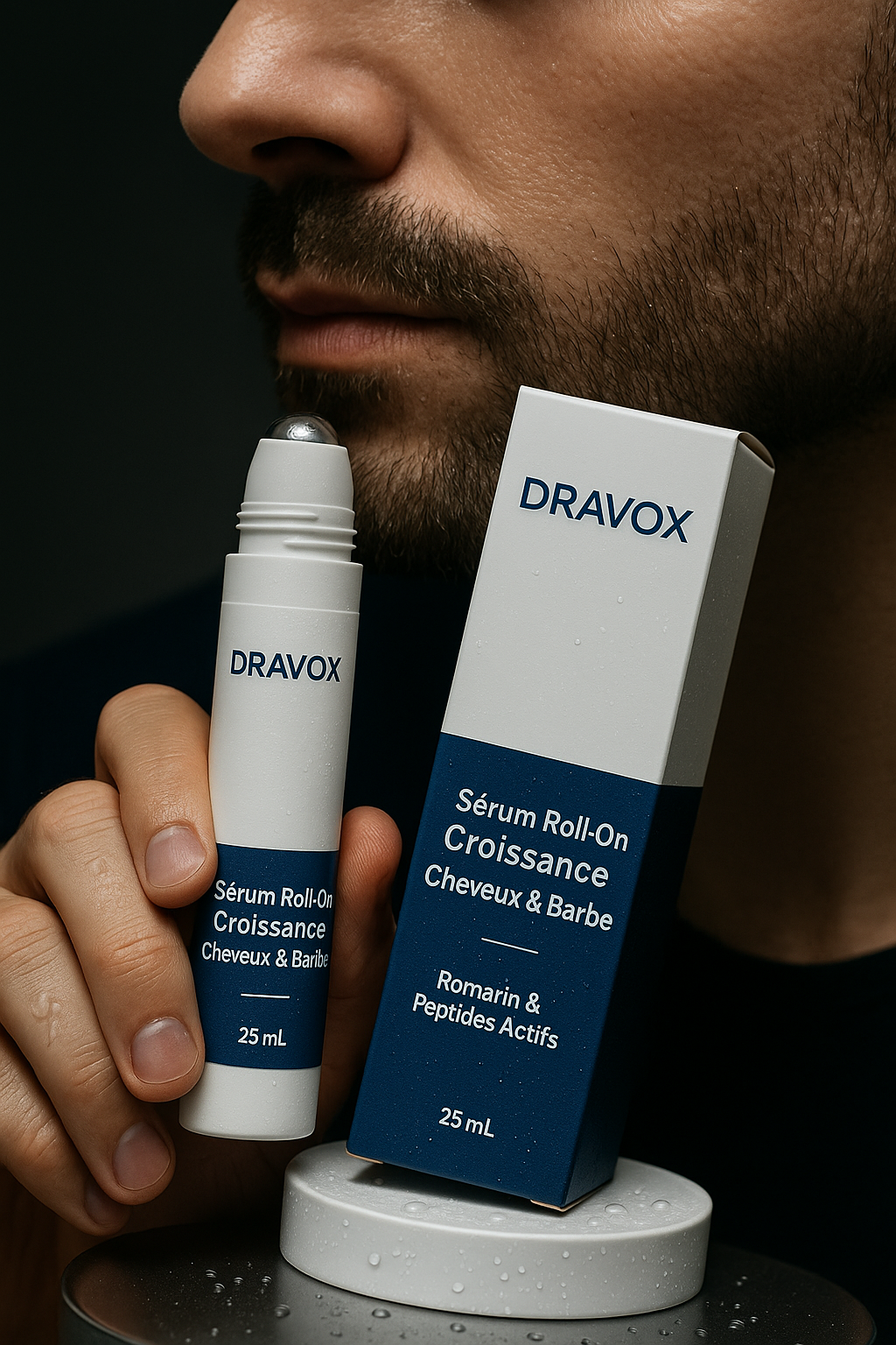 Sérum au Romarin – Fortifiant Naturel pour la Pousse des Cheveux et de la Barbe (Roll-On Massage)